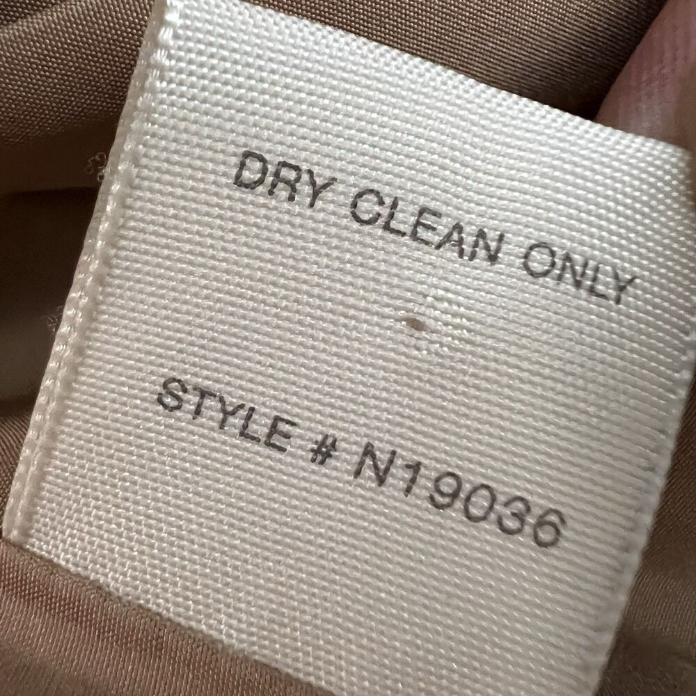 NAKED CASHMERE Wool Jacket Women Small Tan Cropped Full Zip Pocket Neutral $495 - Picture 13 of 16